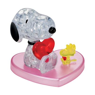 Original 3D Crystal Puzzle™ Peanuts™ Snoopy Heart 35 Piece Puzzle