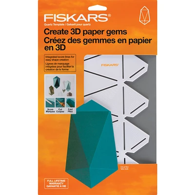 6 Pack: Fiskars® Paper Gem Quartz Template