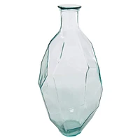 23" Clear Glass Contemporary Vase