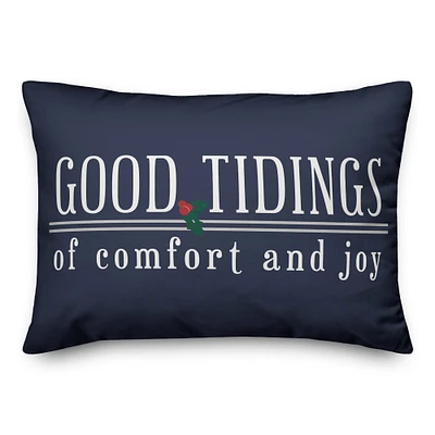 Good Tidings of Comfort and Joy 14x20 Throw Pillow