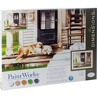 Dimensions® PaintWorks™ Paint-by-Number Kit, Lazy Dog Day