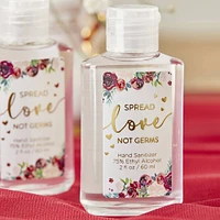 Kate Aspen® Burgundy Blush Floral Hand Sanitizer Wedding Party Favors, 12ct.