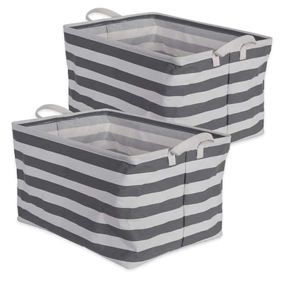 DII® Striped Laundry Bins