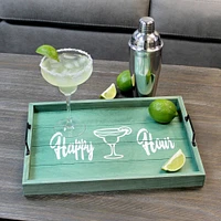 Elegant Designs™ 15.5" Happy Hour Serving Tray with Handles