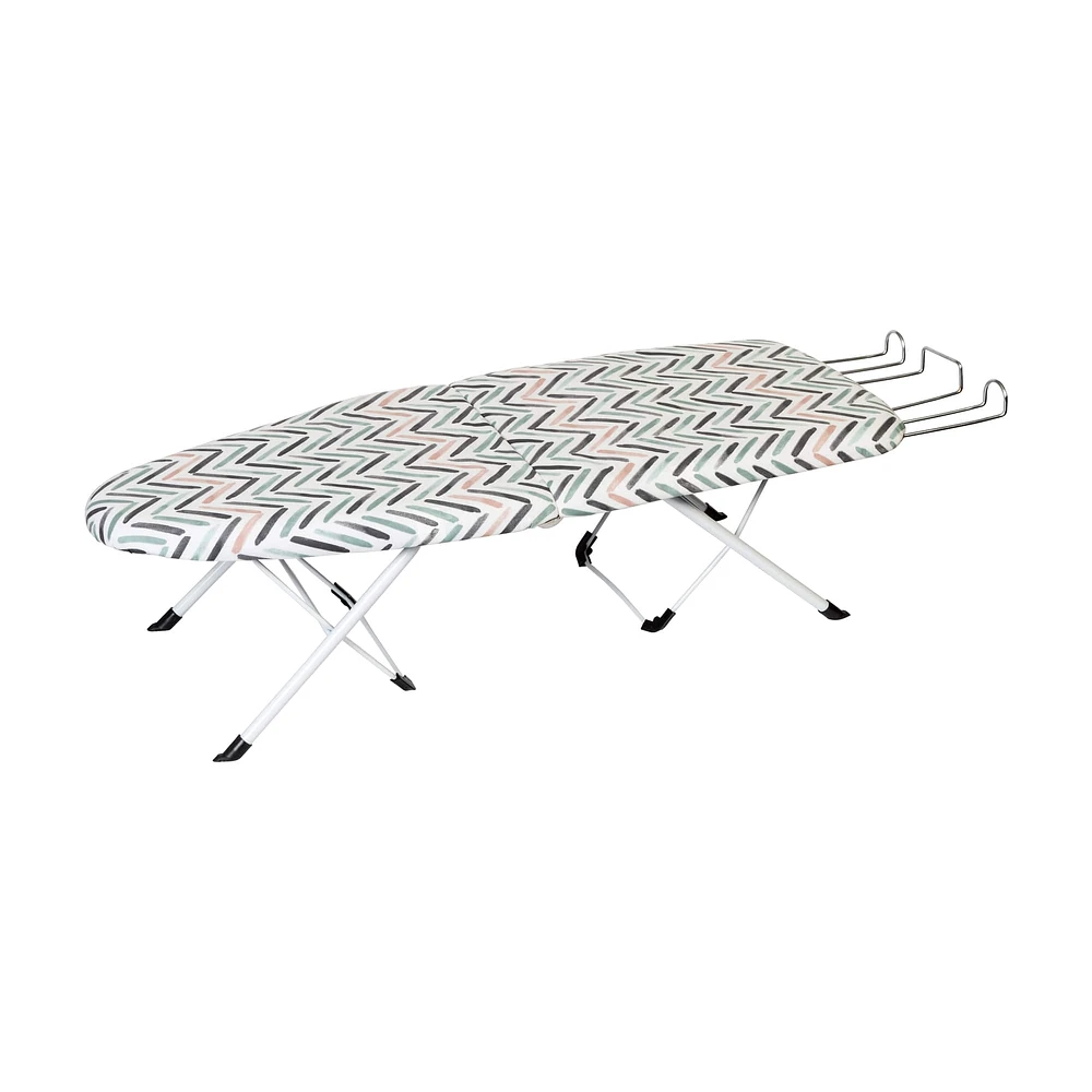 Honey Can Do Patterned Tabletop Collapsible Ironing Board with Cover