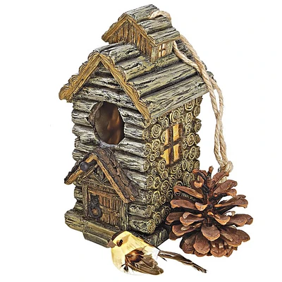 Design Toscano 8" Backwoods Birdhouse Cabin