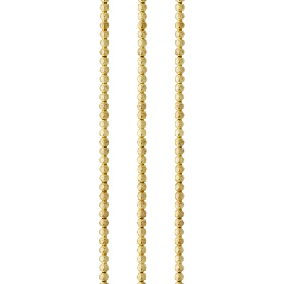 12 Pack: Metallic Gold Round Beads, 3mm by Bead Landing™