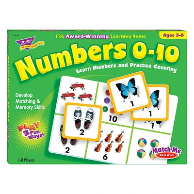 Trend Enterprises® Numbers 0-10 Match Me Games