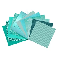 Specialty Teals Paper Pad by Recollections™, 12" x 12"