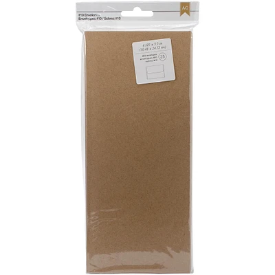 American Crafts™ #10 Kraft Envelopes, 25ct.