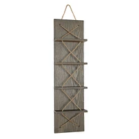 Elegant Designs 4 Bottle Vertical Wall Mounted Wine Rack