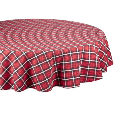 DII® 70" Glad Tidings Plaid Tablecloth