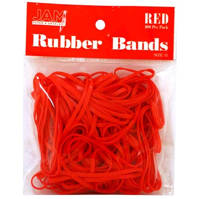 JAM Paper Size 33 Rubber Bands, 100ct.