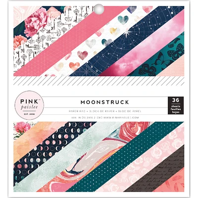Pink Paislee™ Moonstruck 6" x 6" Single-Sided Paper Pad, 36 Sheets