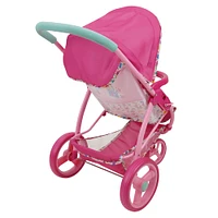 509 Crew Baby Alive Pink and Rainbow Doll Jogging Stroller