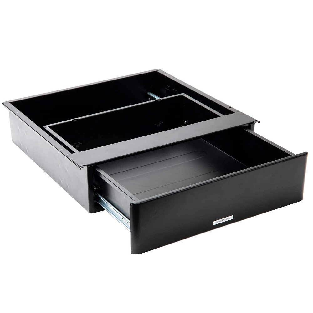 Mind Reader Black Under Desk Pull-Out Drawer Organizer