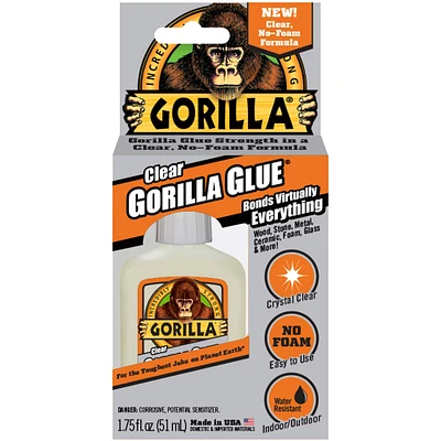 Gorilla Glue® Clear No Foam Formula, 1.75oz.