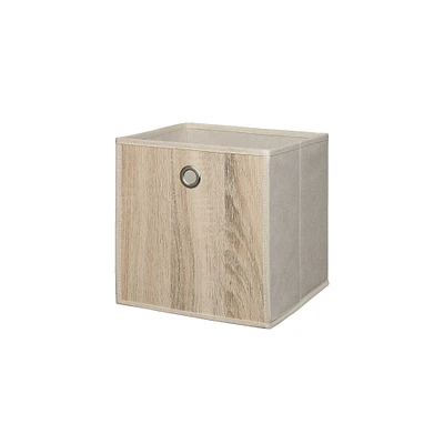 Organize It All Faux Wood Storage Cube