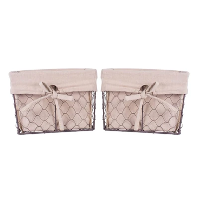 DII® Medium Chicken Wire Baskets, 2ct.