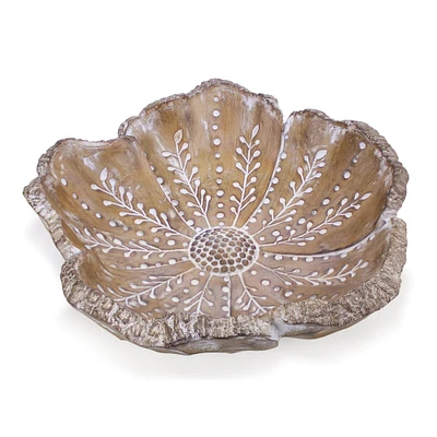 12.75" Decorative Flower Bowl