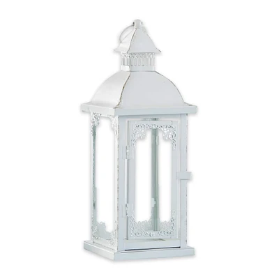 Kate Aspen® Medium Antique White Decorative Lantern