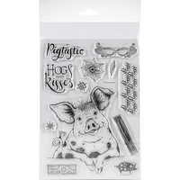 Pink Ink Designs® Pigtastic Fauna Series Clear Stamps