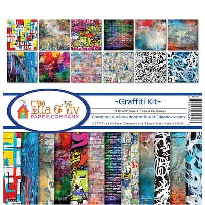 Ella & Viv Collection Kit 12"X12"-Graffiti