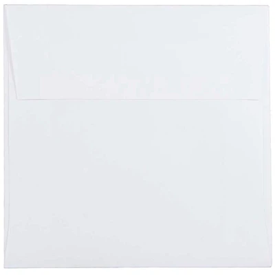 JAM Paper 5.5" x 5.5" White Square Invitation Envelopes