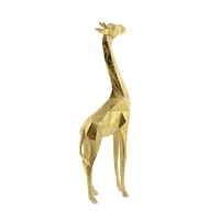 CosmoLiving by Cosmopolitan Gold Polystone Modern Giraffe Sculpture Set