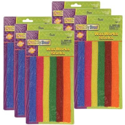 4 Packs: 6 Packs 48 ct. (1,152 total) Creativity Street® Hot Colors Wax Works Sticks