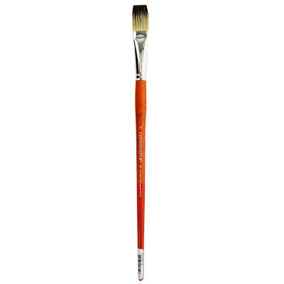 Connoisseur® Synthetic Mongoose Long Handle Flat Brush