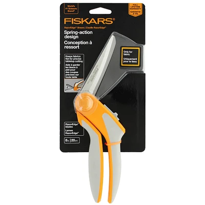 Fiskars® 8" RazorEdge™ Spring Action Fabric Scissors