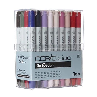 Copic® Ciao Marker Set, 36 Color Set D