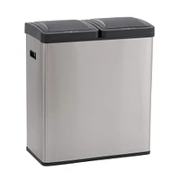 Household Essentials Dual Compartment Trash Can with Motion Sensor