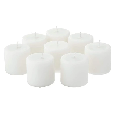 12 Packs: 8 ct. (96 total) Basic Elements™ White Pillar Candles Value Pack by Ashland®