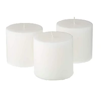 Ashland® Basic Elements™ White Pillar Candle, 3 Pack