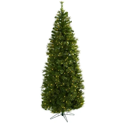 7.5ft. Pre-Lit Cashmere Fir Artificial Christmas Tree, Clear Lights