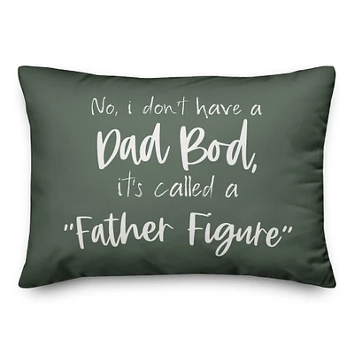 Dad Bod Father Figure Indoor & Outdoor Pillow