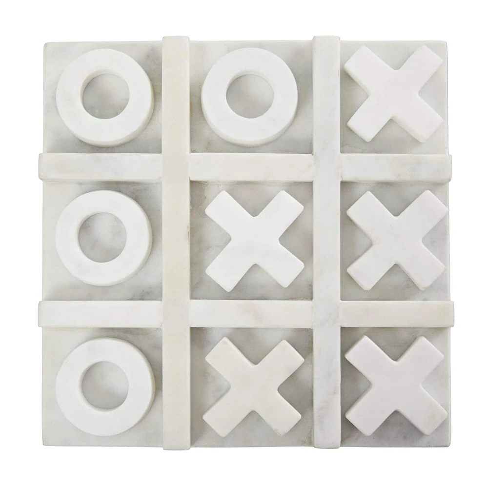 Marble Tic Tac Toe Game Set