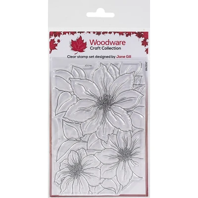 Woodware Clematis Clear Stamp