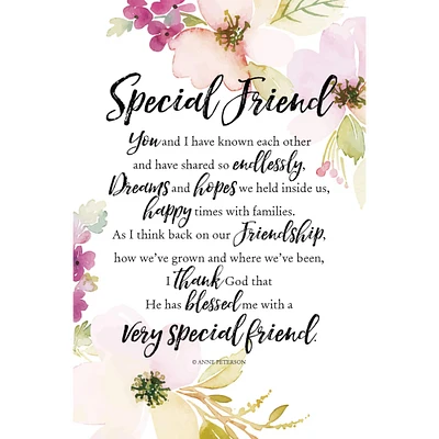 Special Friend Woodland Grace Series Plaque with Easel