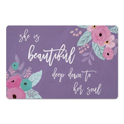 Beautiful Down To Her Soul 18" x 27" Floor Mat