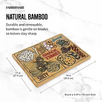 Farberware 14" Snack Time Bamboo Cutting Board