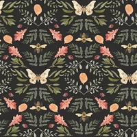 RoomMates Forest Cottage Bee & Butterfly Peel & Stick Wallpaper