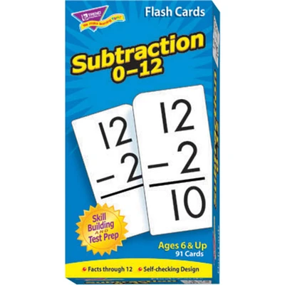 Trend Enterprises® Subtraction 0-12 Skill Drill Flash Cards