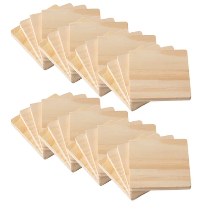 8 Packs: 4 ct. (32 total) Wooden Coaster Set by Make Market®