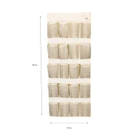 Simplify Faux Jute 20-Pocket Shoe Organizer