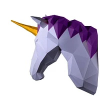 Papercraft World Unicorn 3D Papercraft Wall Art DIY Kit