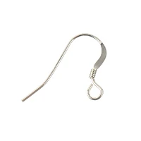 12mm Sterling Silver Fish Hook Ear Wires, 2ct. by Bead Landing™