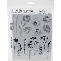 Stampers Anonymous Tim Holtz® Mini Bouquet Cling Stamps